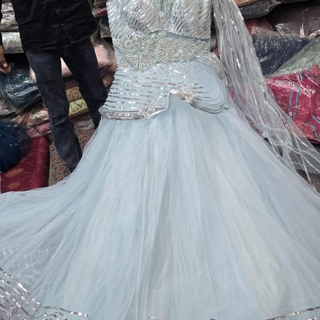 Light Blue and Silver Gown