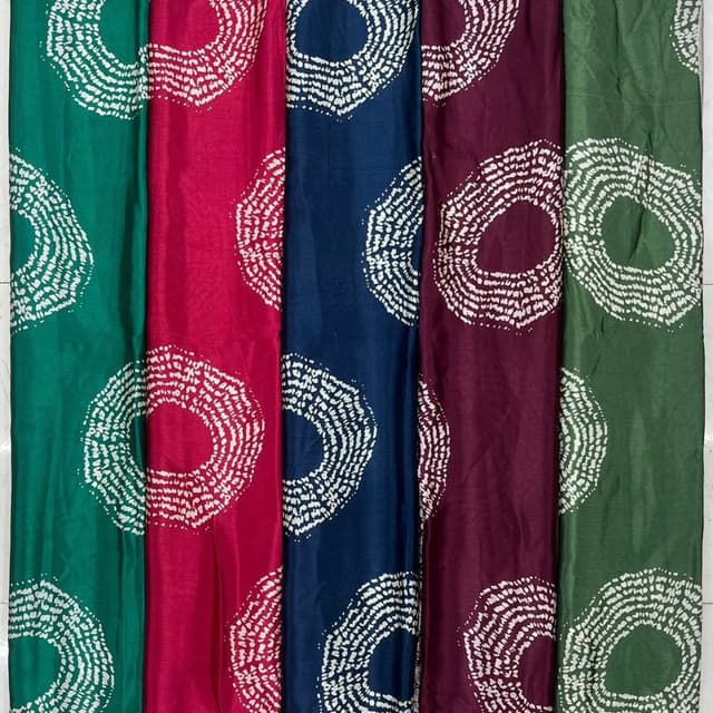 Green, Red, Blue, Burgundy Fabric/Scarf/Shawl