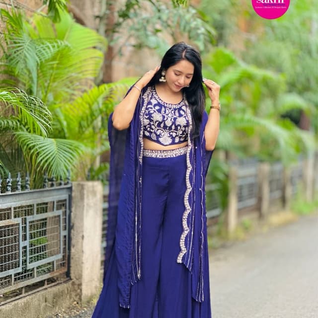 Royal Blue, Silver Co-ord Set