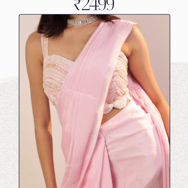 Light Pink Saree