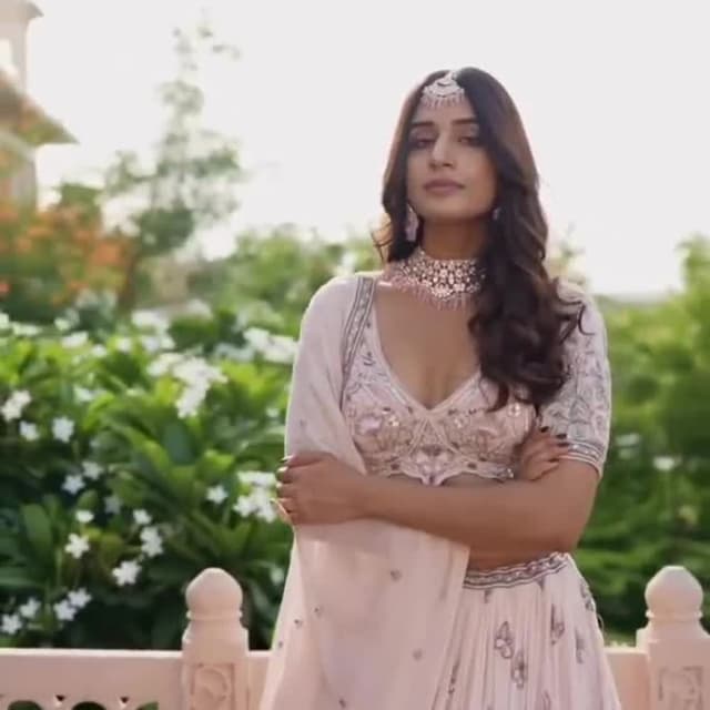 Soft pink, Silver Lehenga Choli