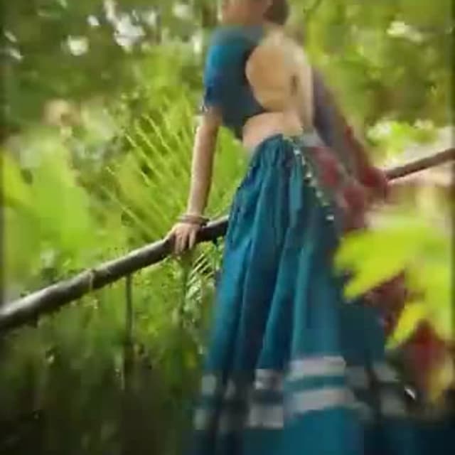 Teal and Red accents Lehenga Choli