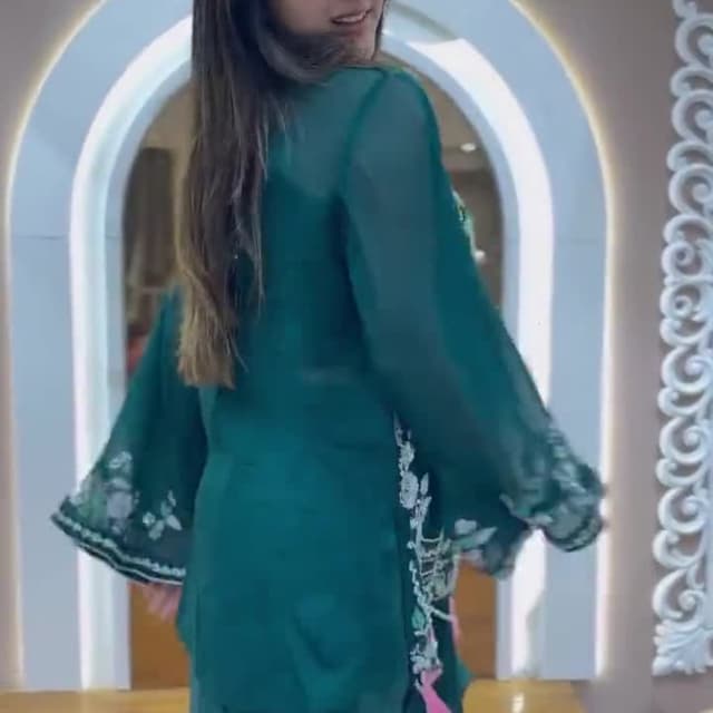 Teal, White, Pink Kurta with Salwar or a Dress