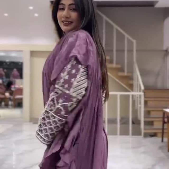 Mauve, Silver, White Kurta