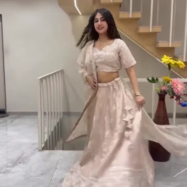 Pale Pink Lehenga Choli with Dupatta