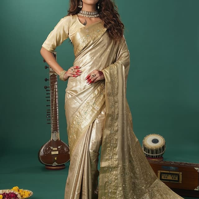 Gold Saree