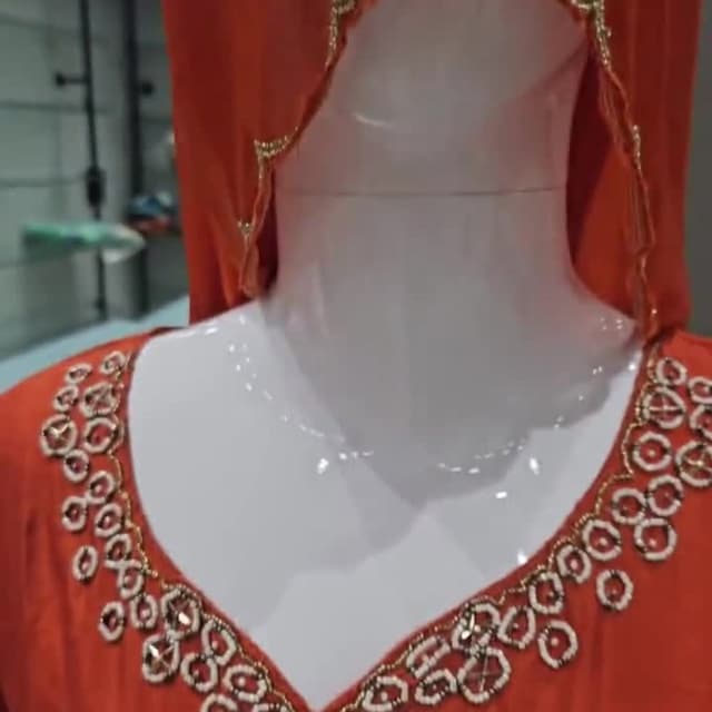 Orange and gold Kurti