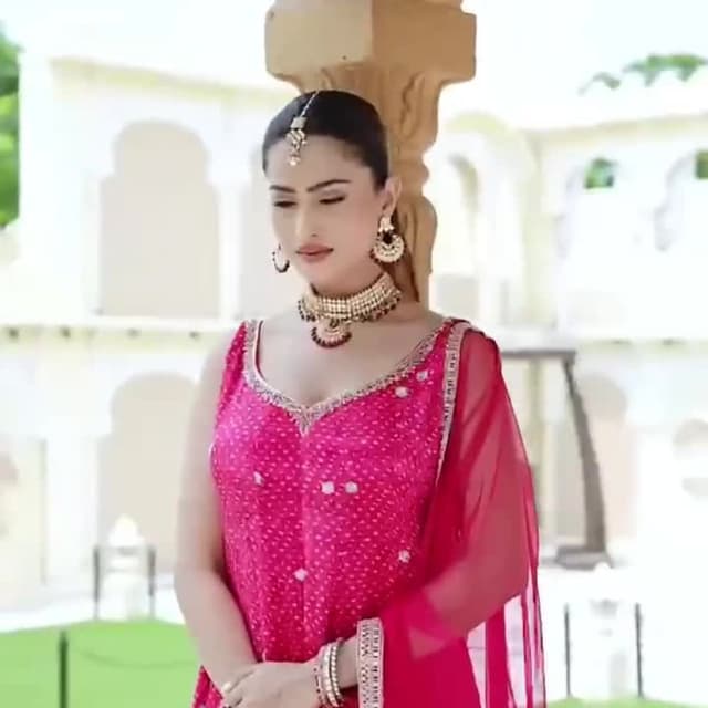 Magenta Anarkali Suit