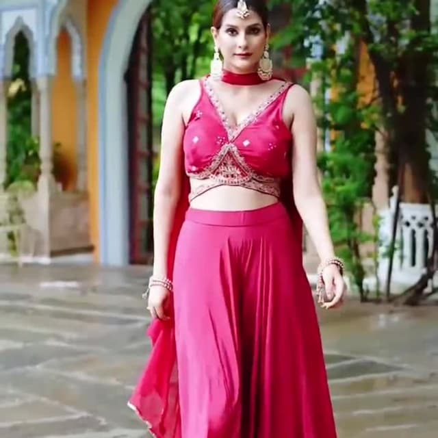Magenta Lehenga set