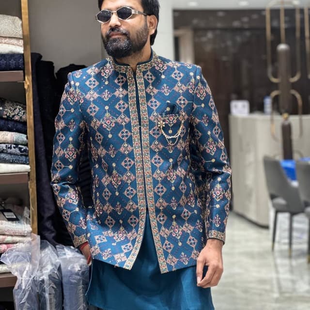 Teal, Gold, Pink, Maroon Jacket