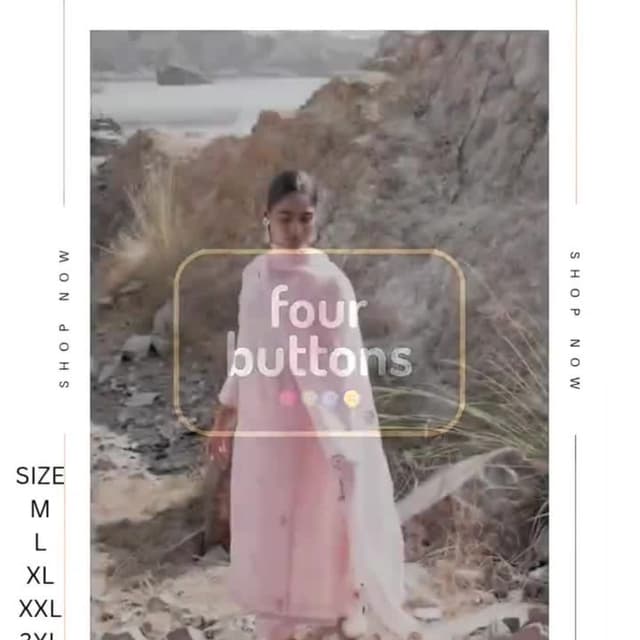 Light Pink and White Dress with Dupatta