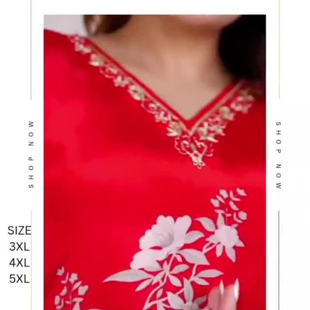 Red and White, with gold accents Dress