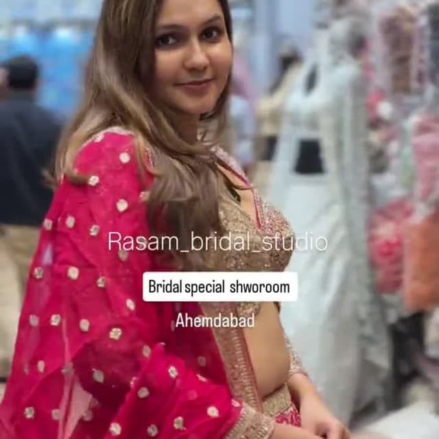 Red, Gold Lehenga Choli