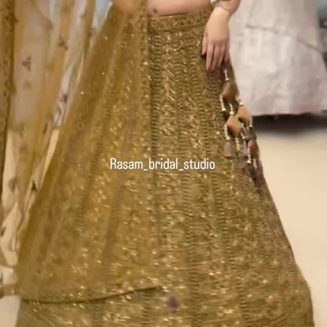 Golden Lehenga Choli
