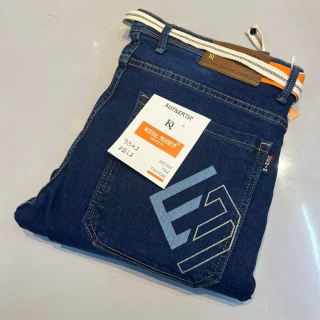 Dark Blue, White Jeans