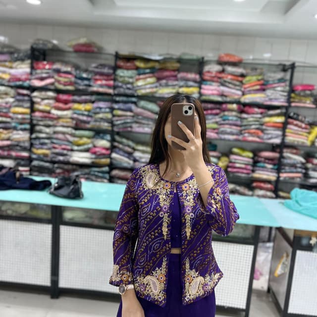 Purple, Gold, White Jacket