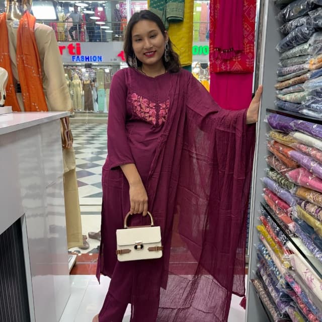 Burgundy Salwar Kameez