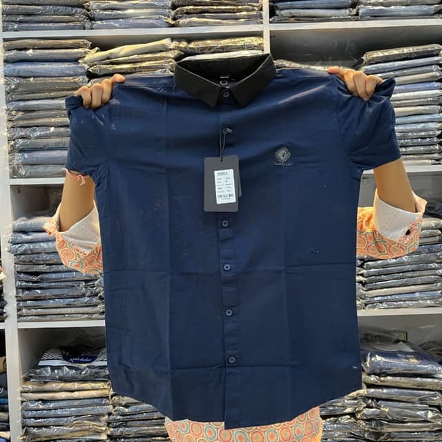 Navy blue and black Shirt