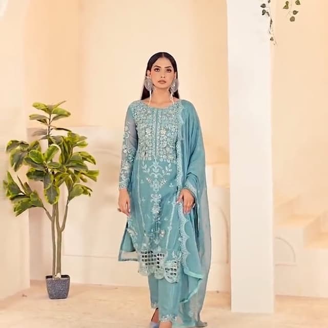 Chiffon salwar suit