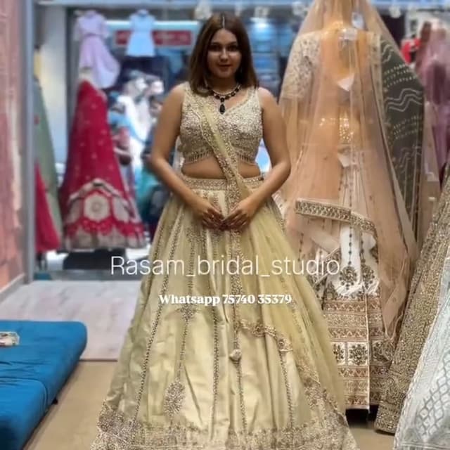 Gold Lehenga Choli