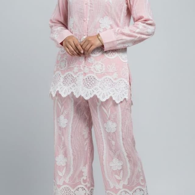 Pink and White Co-ord Set
