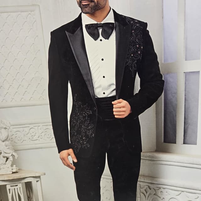 Black and White Suit