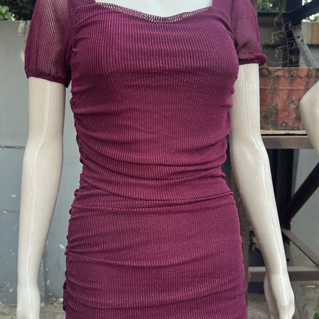 Deep Burgundy Dress