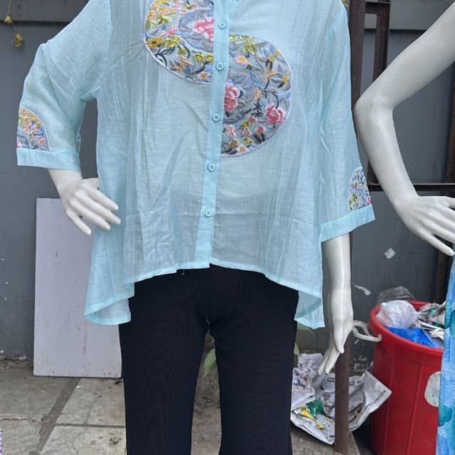 Light Blue, Multicolor Shirt