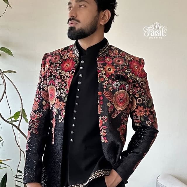 Black, Red, Orange, Gold Jacket