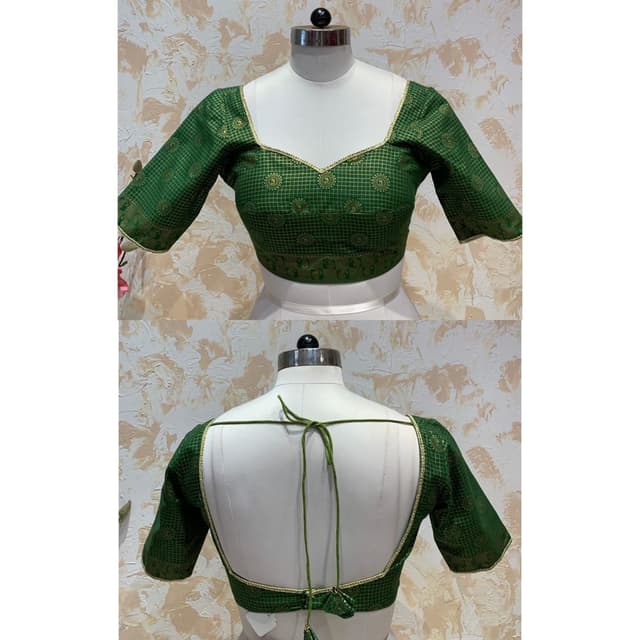 Green and Gold Blouse