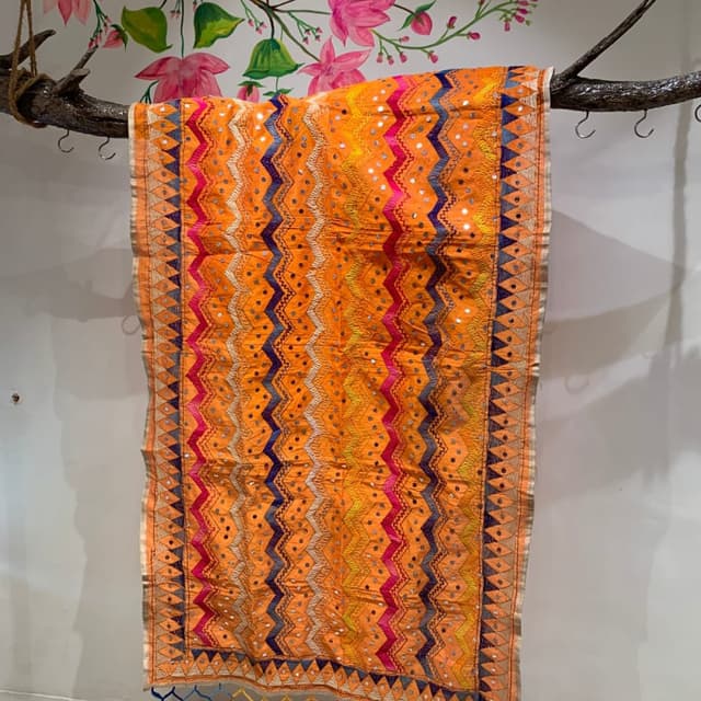 Orange, Pink, Blue, Yellow Scarf