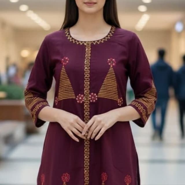 Maroon and Gold Tunic
