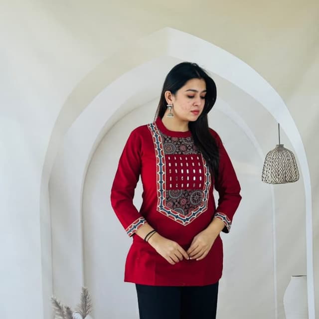 Red, Blue, White, Black Tunic