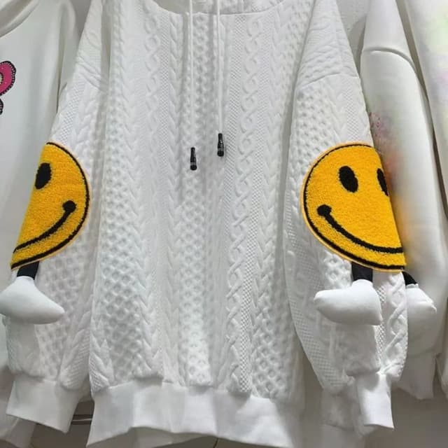 White, Yellow, Black Hoodie