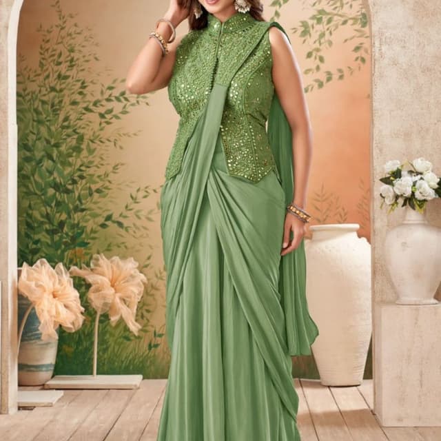Green Saree
