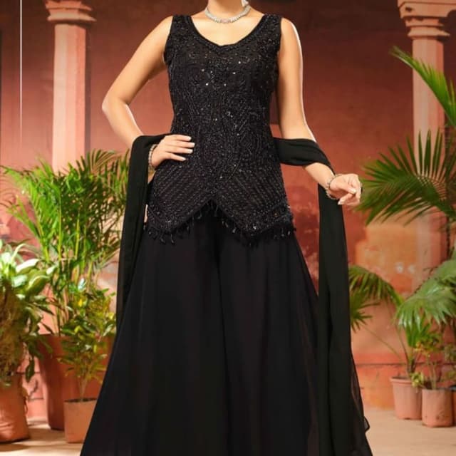 Black Anarkali Suit
