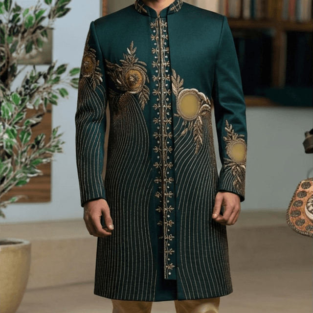 Emerald Green and Gold Jacket