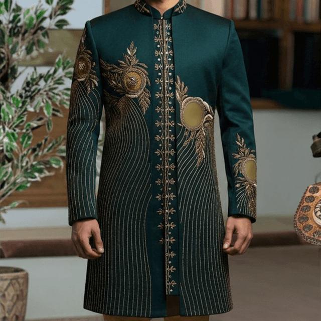 Emerald Green and Gold Jacket