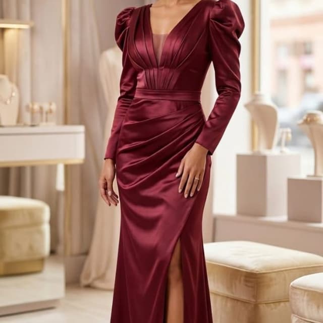 Deep Red/Maroon Dress