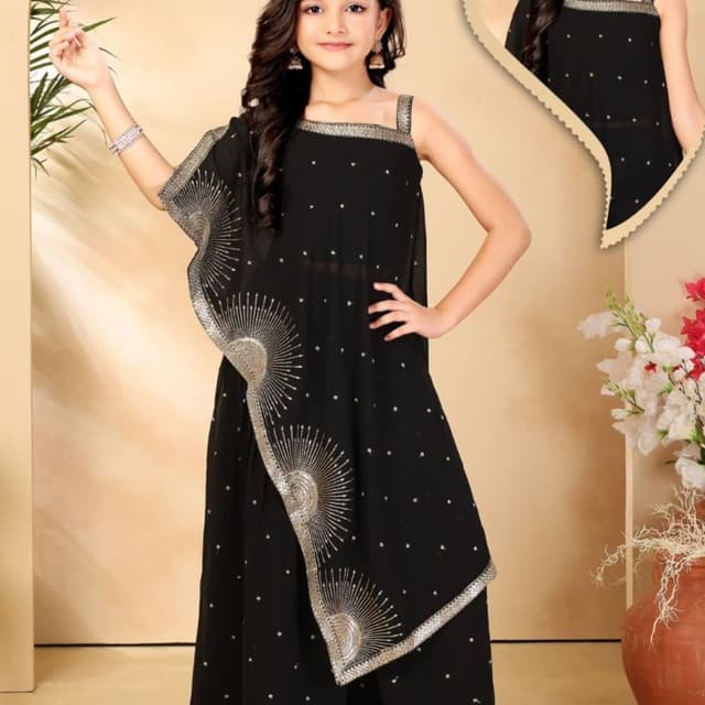 Black with silver embellishments Dress